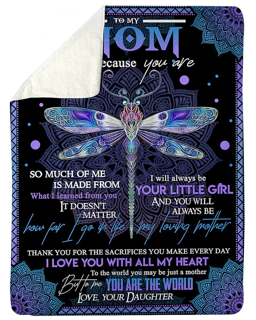 Dragonfly I Love You With All My Heart Flannel Blanket For Living Room And Bedroom Styling