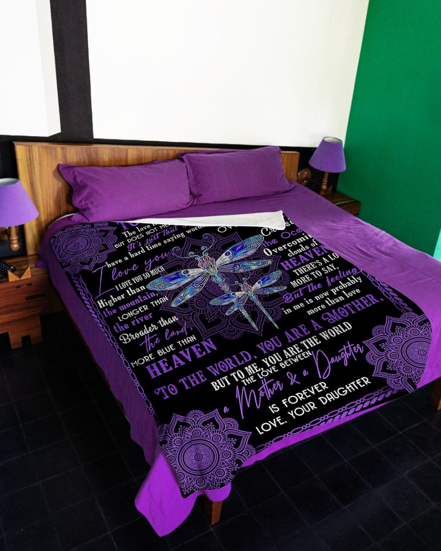 Dragon Big Hug From Daughter Flannel Blanket For Cozy Home Lounging And Gifting