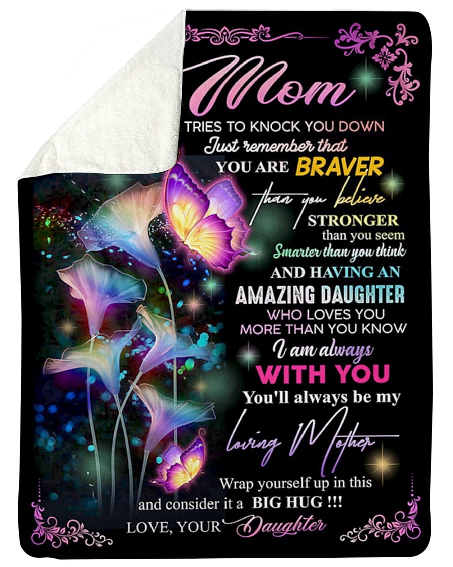 Butterfly I Am Always With You Flannel Blanket For Soft Bed Couch And Home Comfort