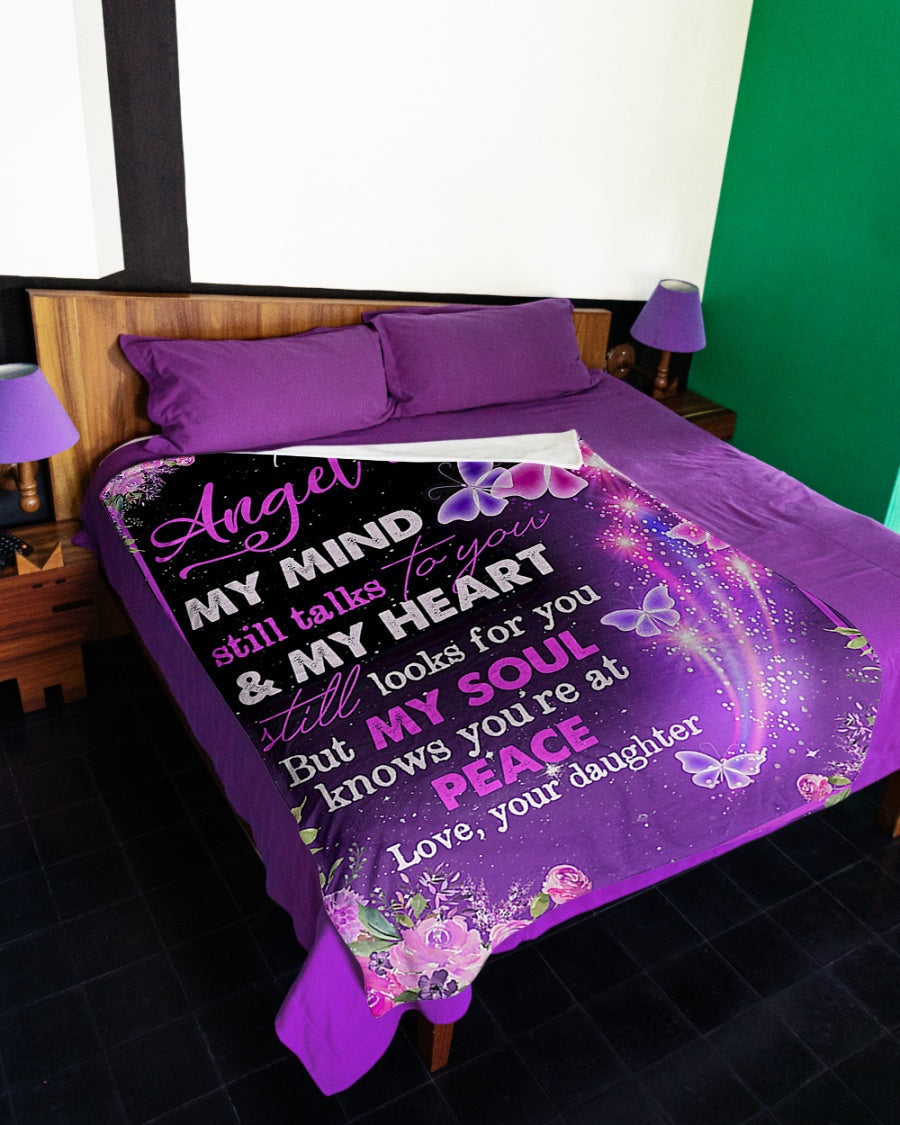 Butterfly Endless Family Love Flannel Blanket For Cozy Home Lounging And Gifting
