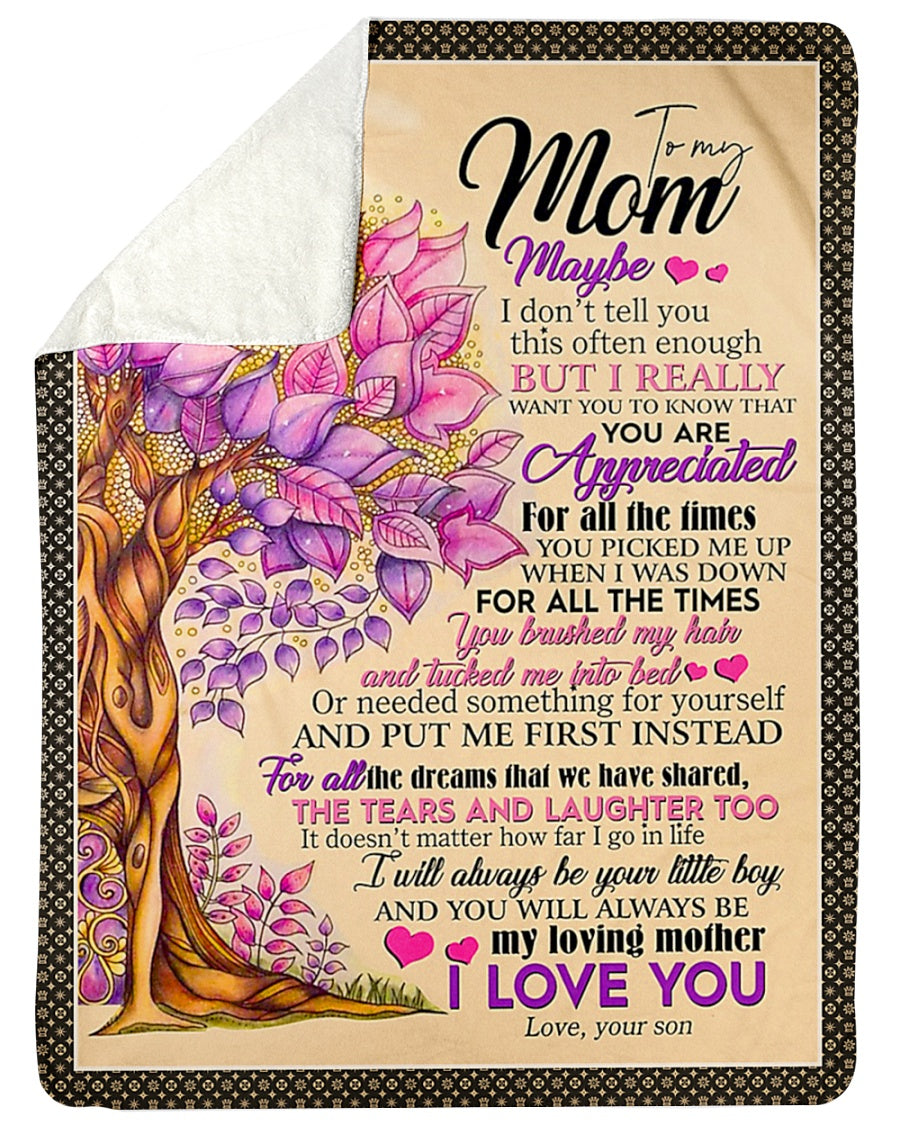 Family Endless Love Mother Flannel Blanket For Soft Bed Couch And Home Comfort