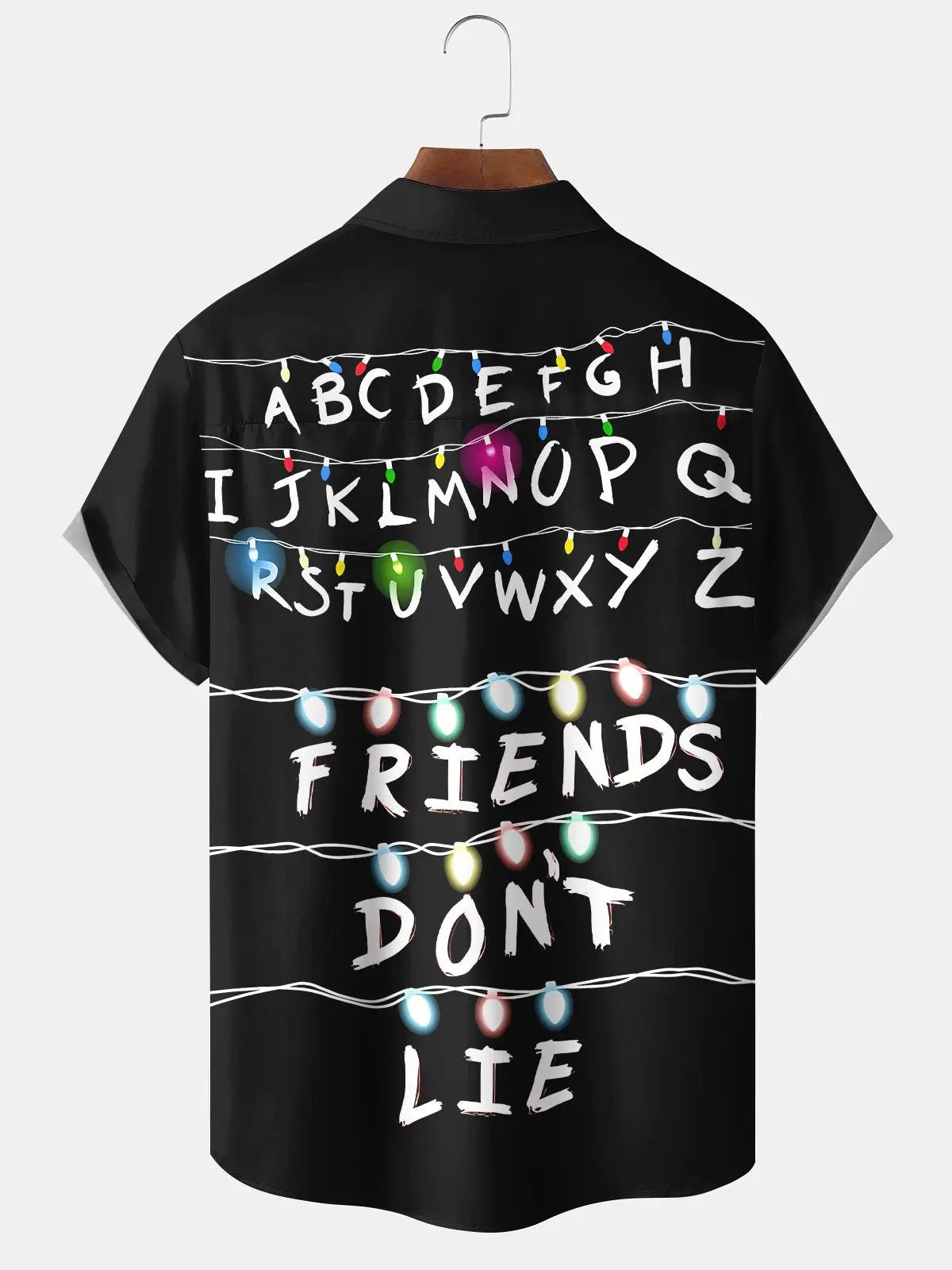 Retro Letters Light Up Friends Don't Lie Hawaiian Shirt