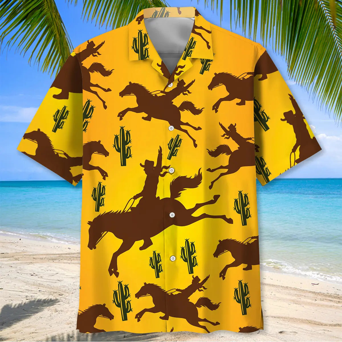 Rider Bucking Bronco Hawaiian Shirt