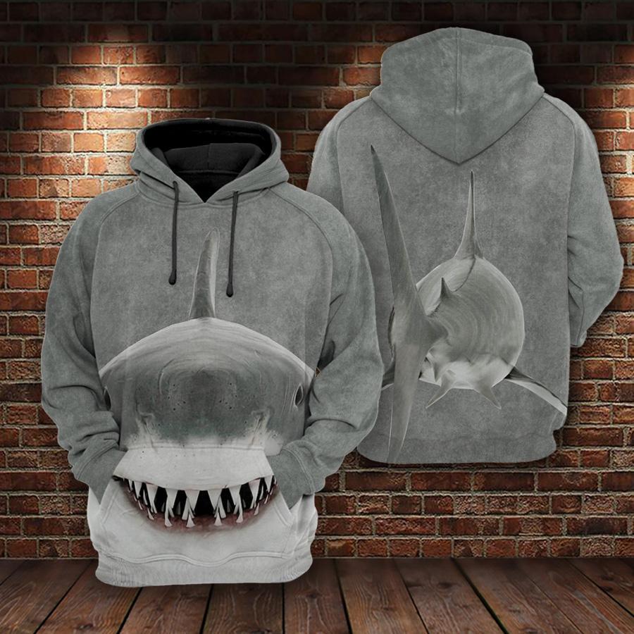 Shark Smile Ocean Art - 3D Hoodie