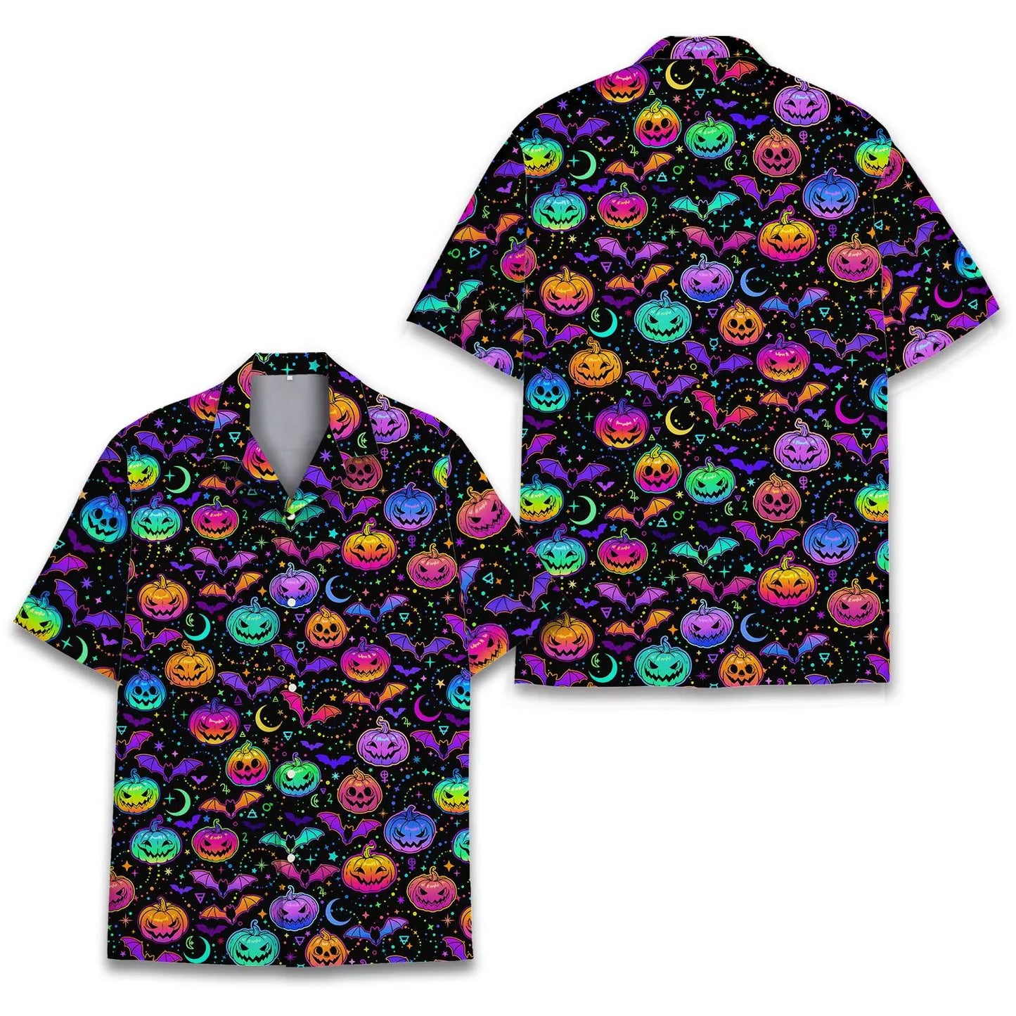Halloween Pumpkin Unisex Hawaiian Shirt Aloha Shirt