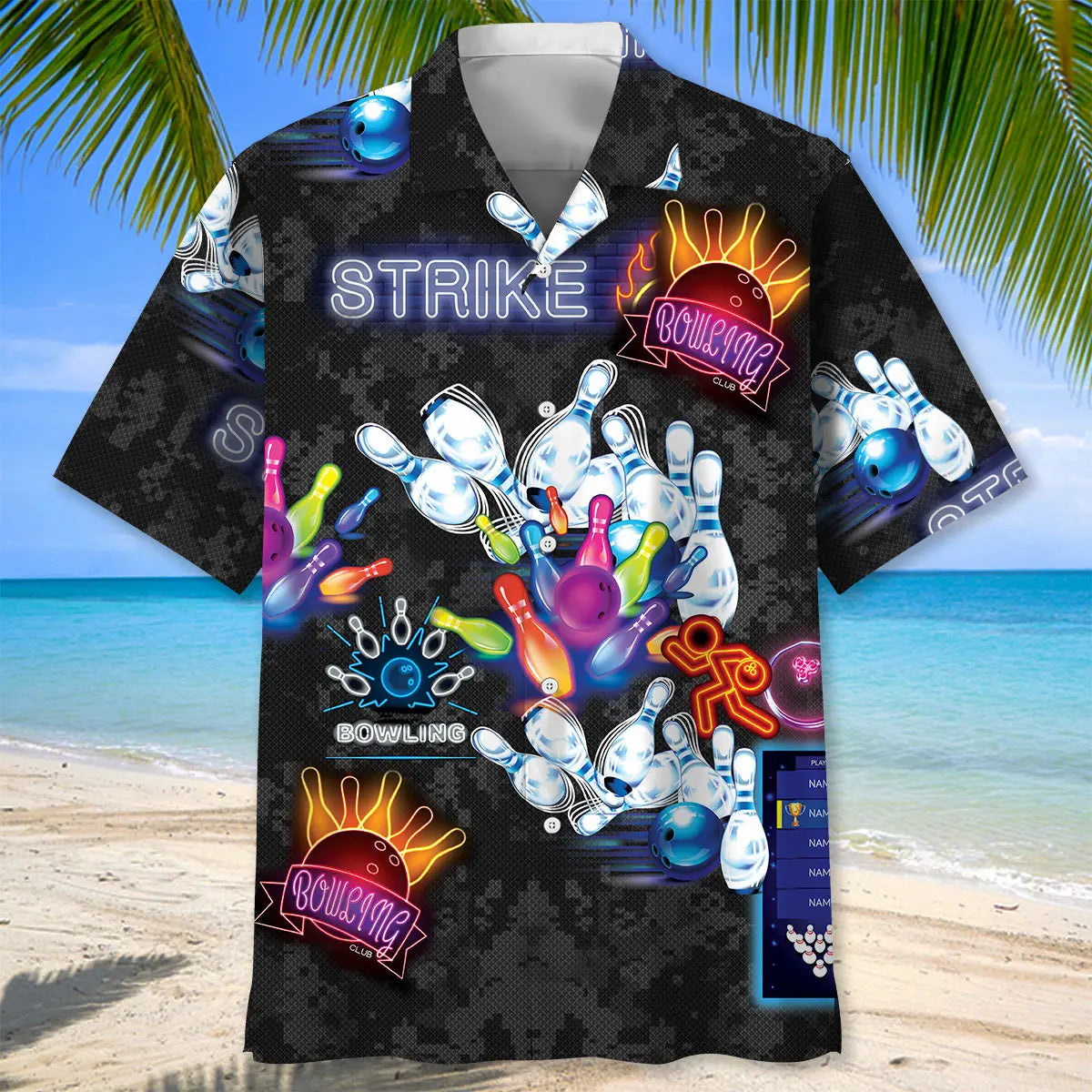 Strike Bowling Hawaiian Shirt