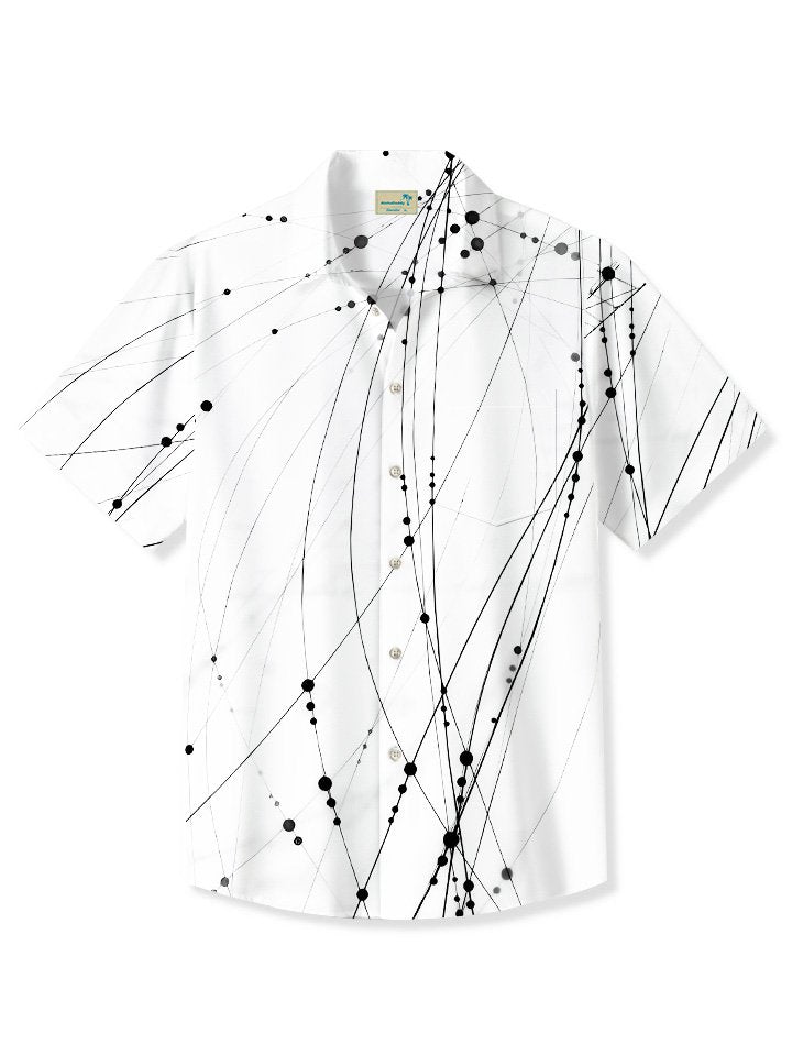 Summer Lines Curves Geometric Pattern Casual Vacation Hawaiian Shirt