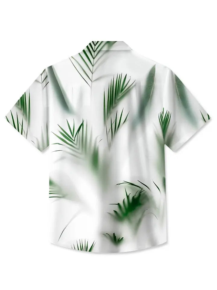 Summer Plant Leaves Tropical Casual Vacation Hawaiian Shirt