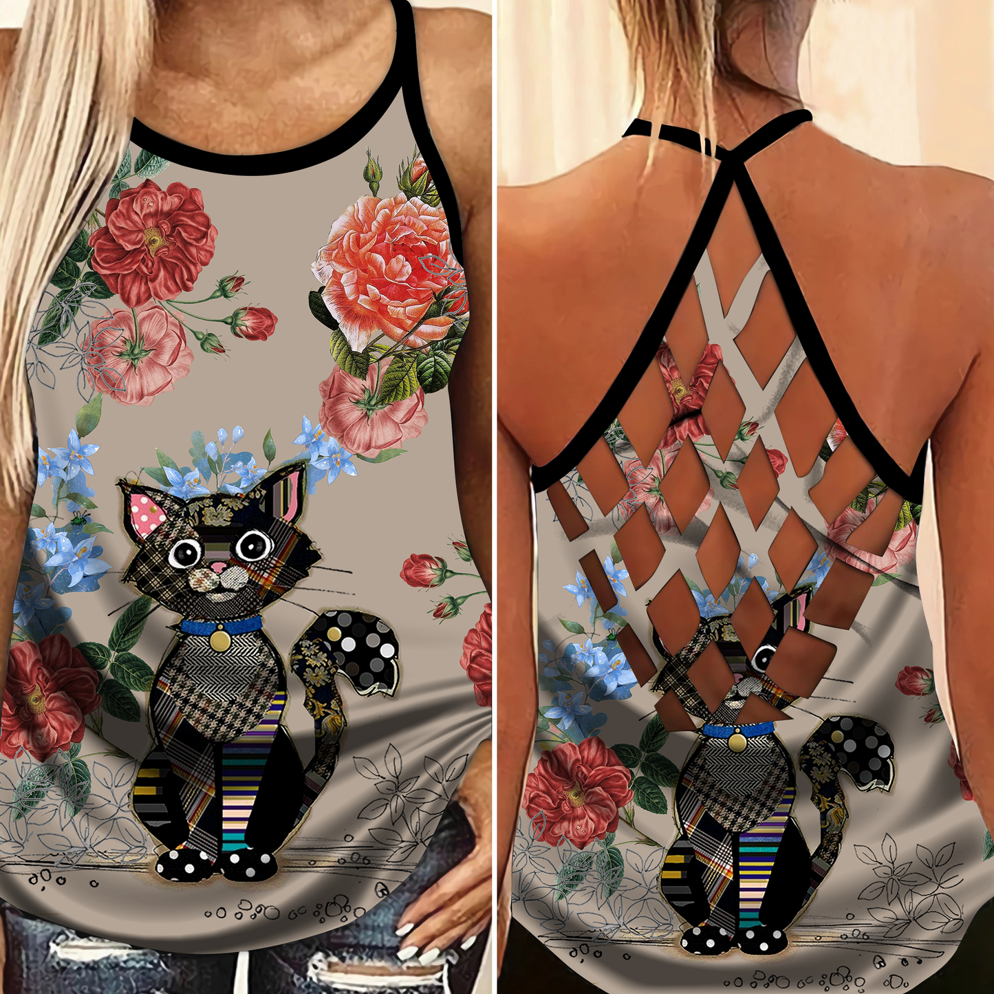 Cats Love Peaceful Summer Limited Edition 5 – Hollow Tank Top