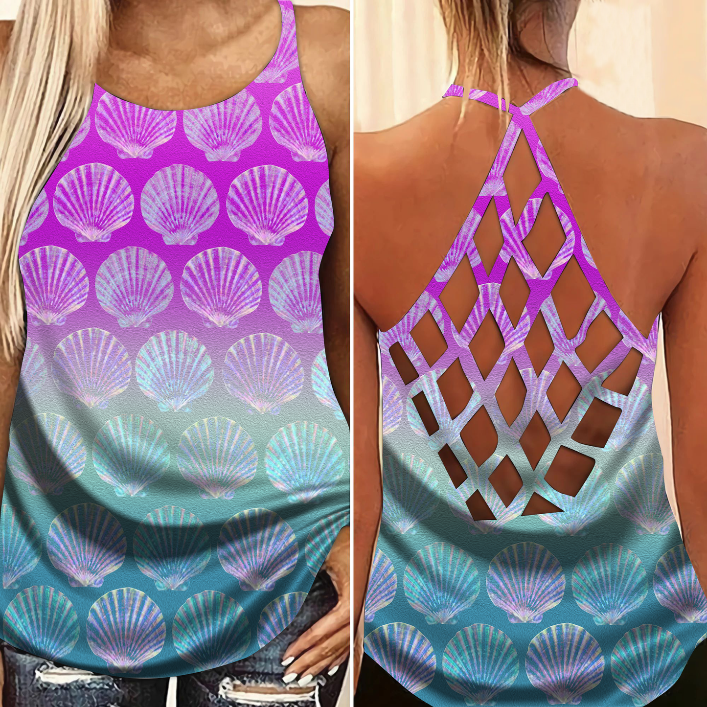 Mermaid Princess Of The Sea Limited Edition 6 – Hollow Tank Top