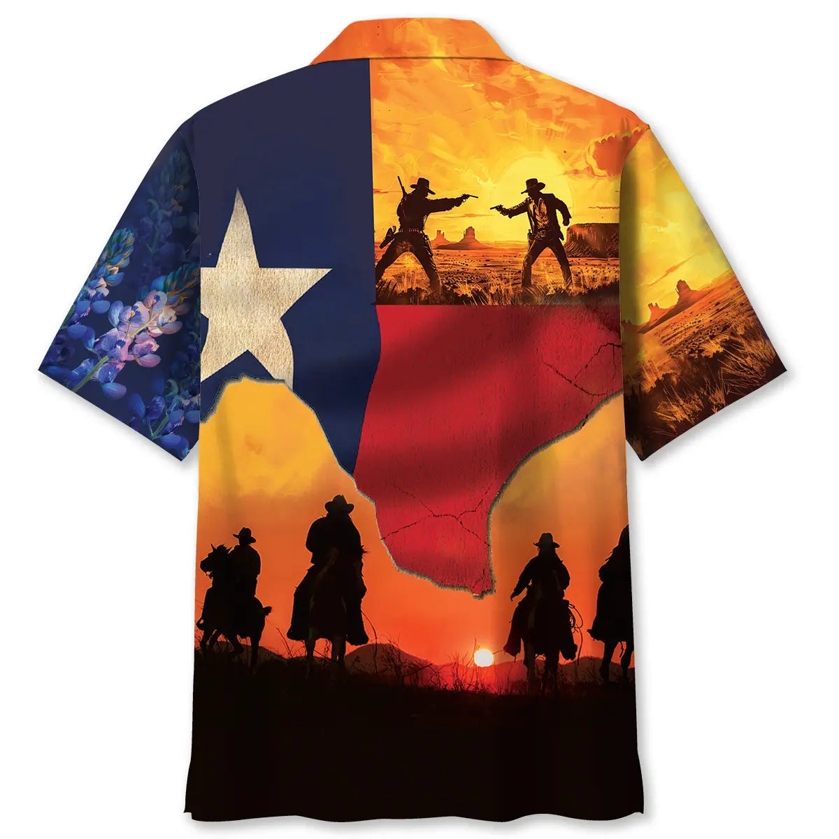 Texas Cowboy Duel Hawaiian Shirt