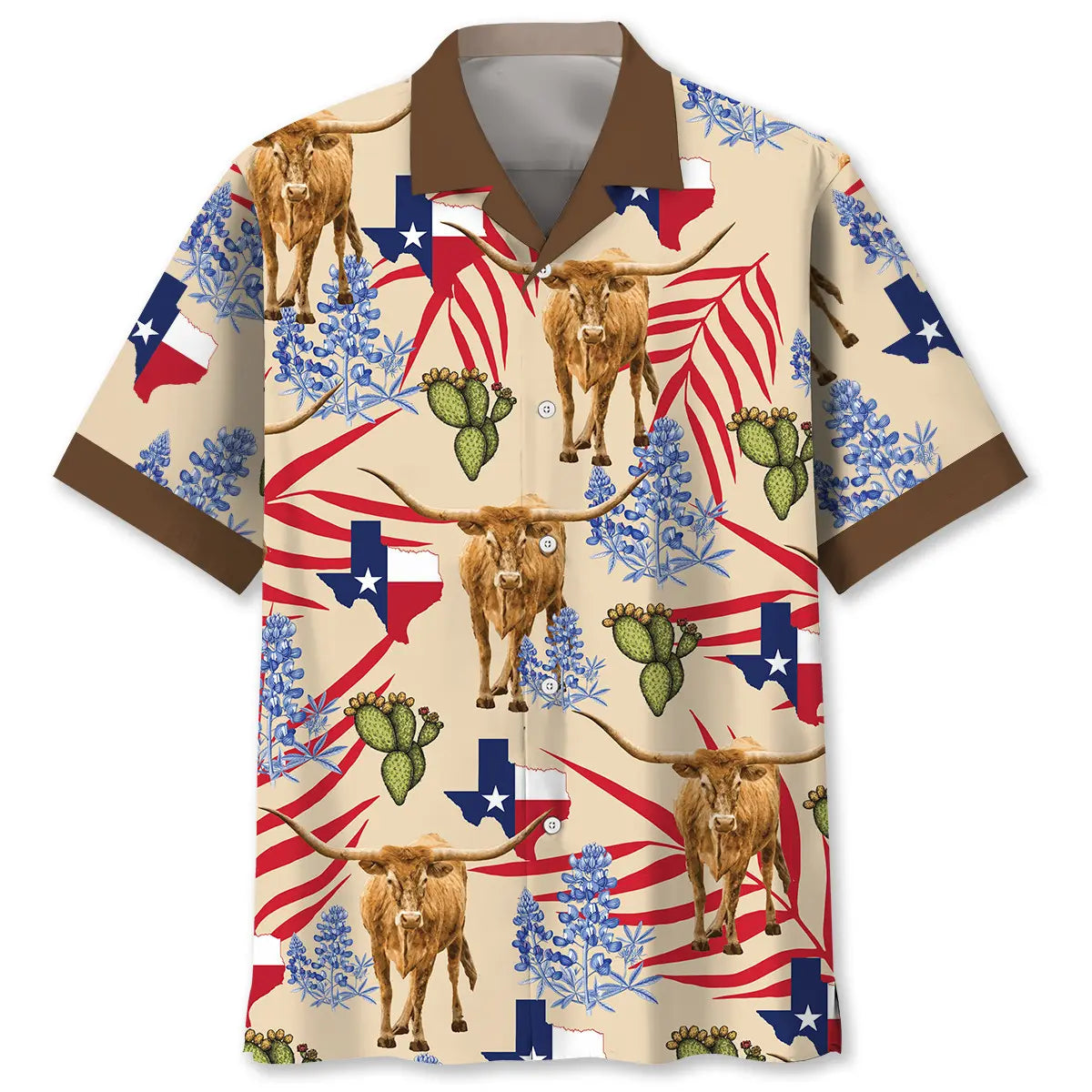 Texas Custom Name Hawaiian Shirt