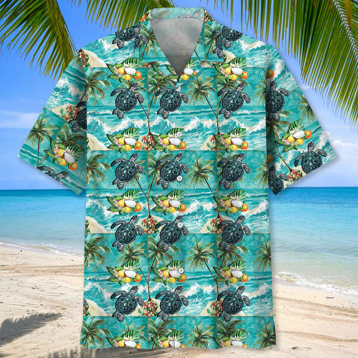 Turtle Tropical Beach Hawaiian Shirt