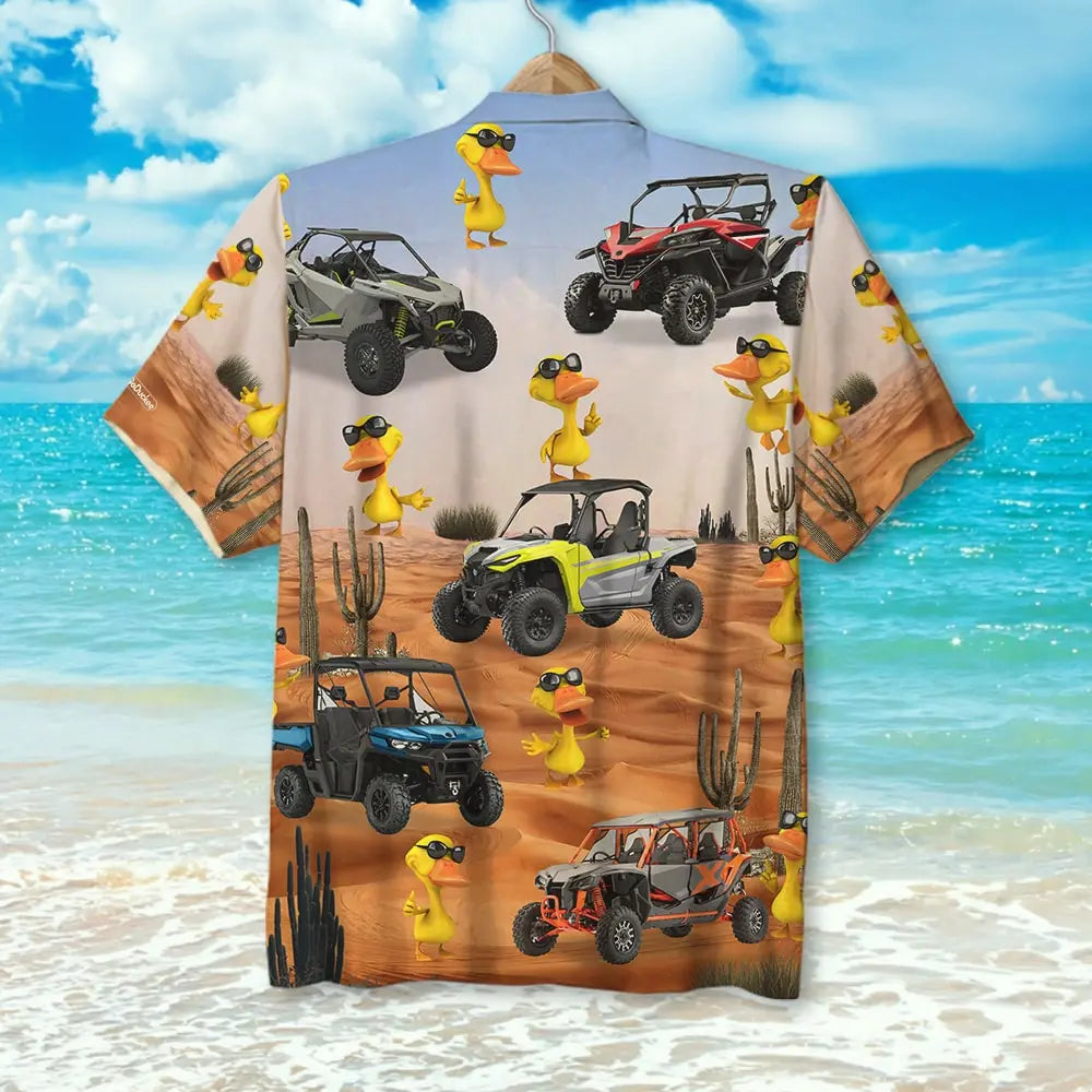 UTV Duck Desert Unisex Hawaiian Shirt Aloha Shirt Summer Vibe