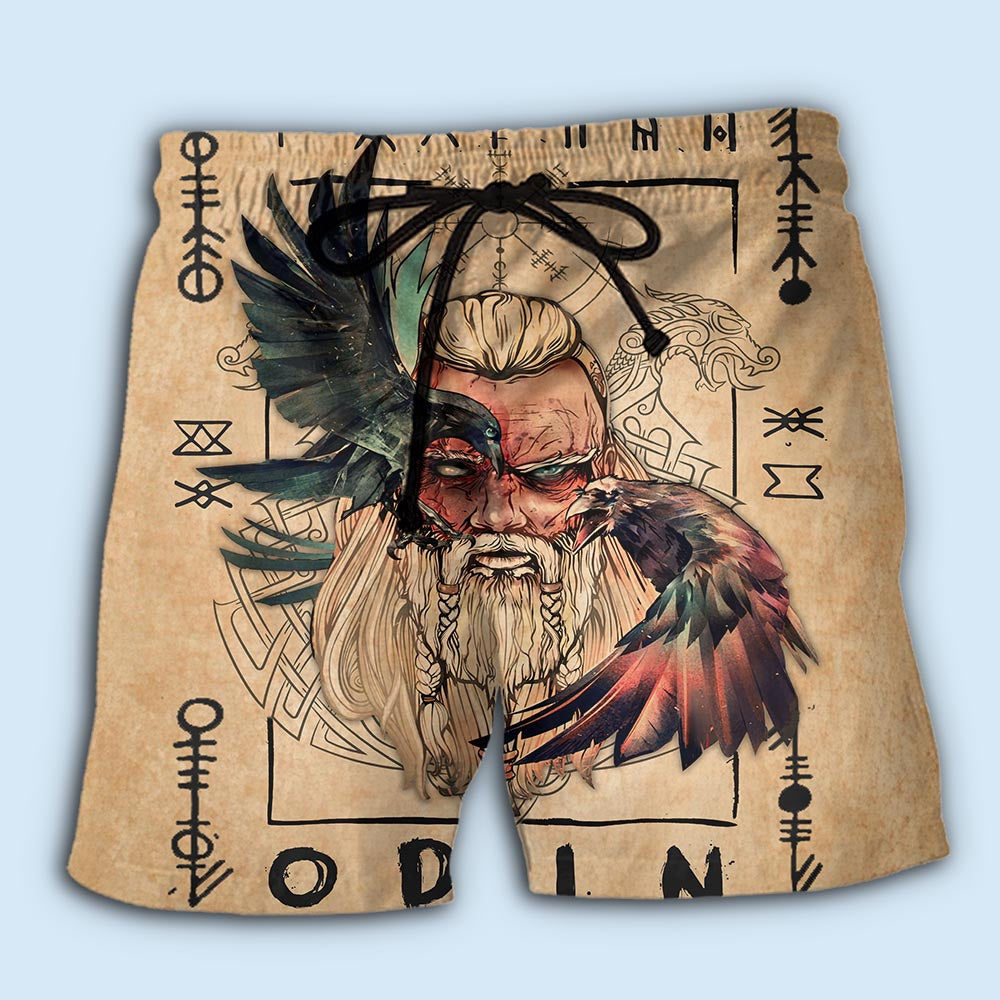 Viking Wisdom Symbol Vintage Style – Beach Short