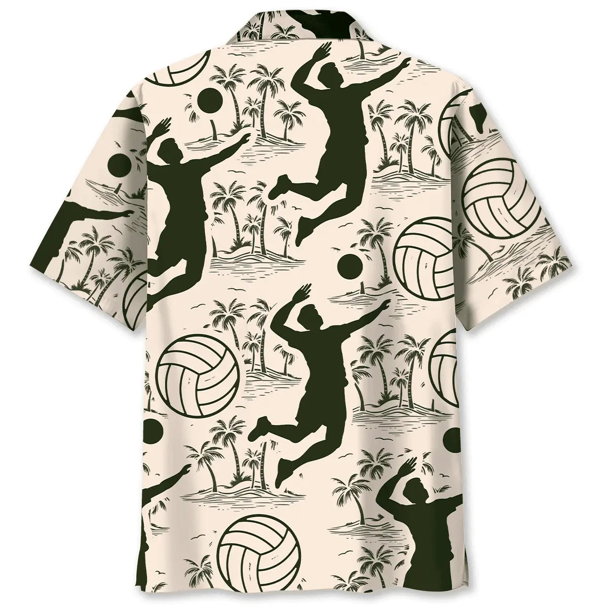 Volleyball Palm Tree Hawaiian Shirt