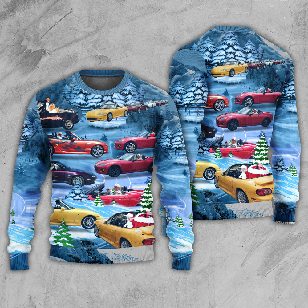 Miata Sports Car Enthusiast Style – Sweater - Ugly Christmas Sweater