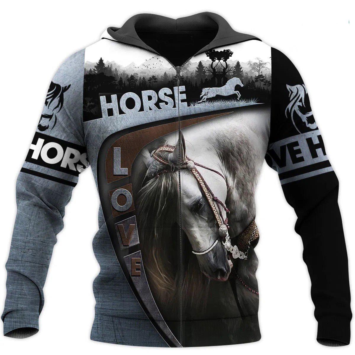 Beautiful Horse All Over Print Art – 3D Hoodie