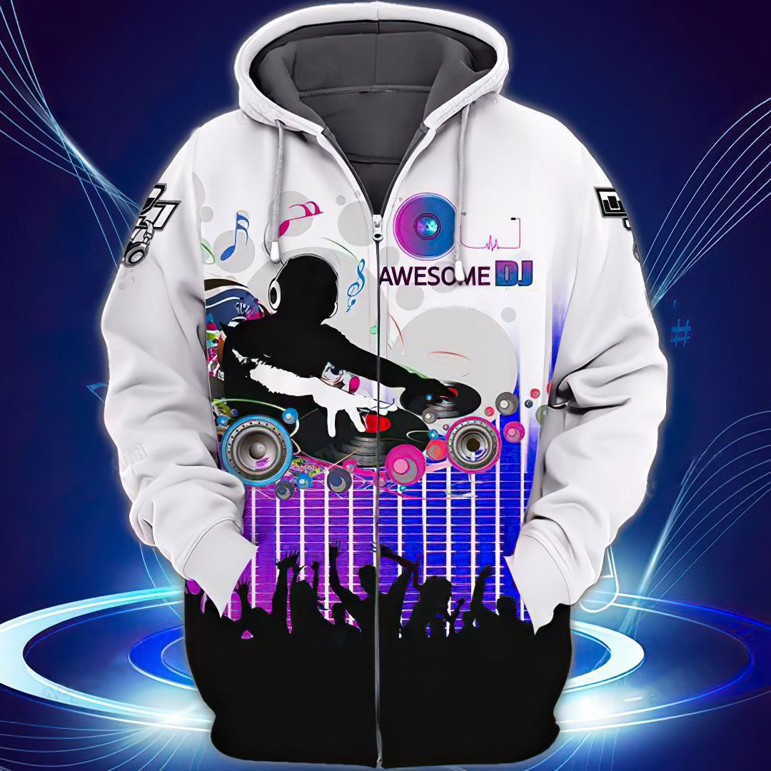 Awesome Dj Sound Remix Art – 3D Hoodie