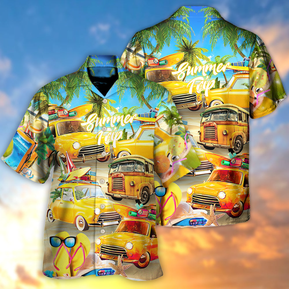 Car Let The Sea Summer Trip - Hawaiian Shirt - Reefox