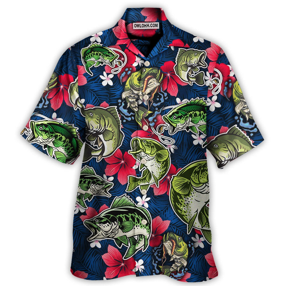 Fishing I'd Rather Have Bad Day Fishing Than A Good Day At Work - Hawaiian Shirt