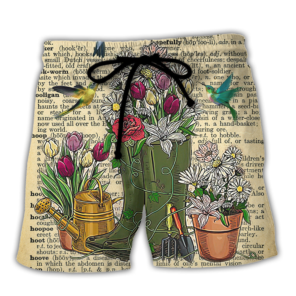 Gardening Into the Garden I Go to Lose My Mind Find My Soul - Beach Short Reefox