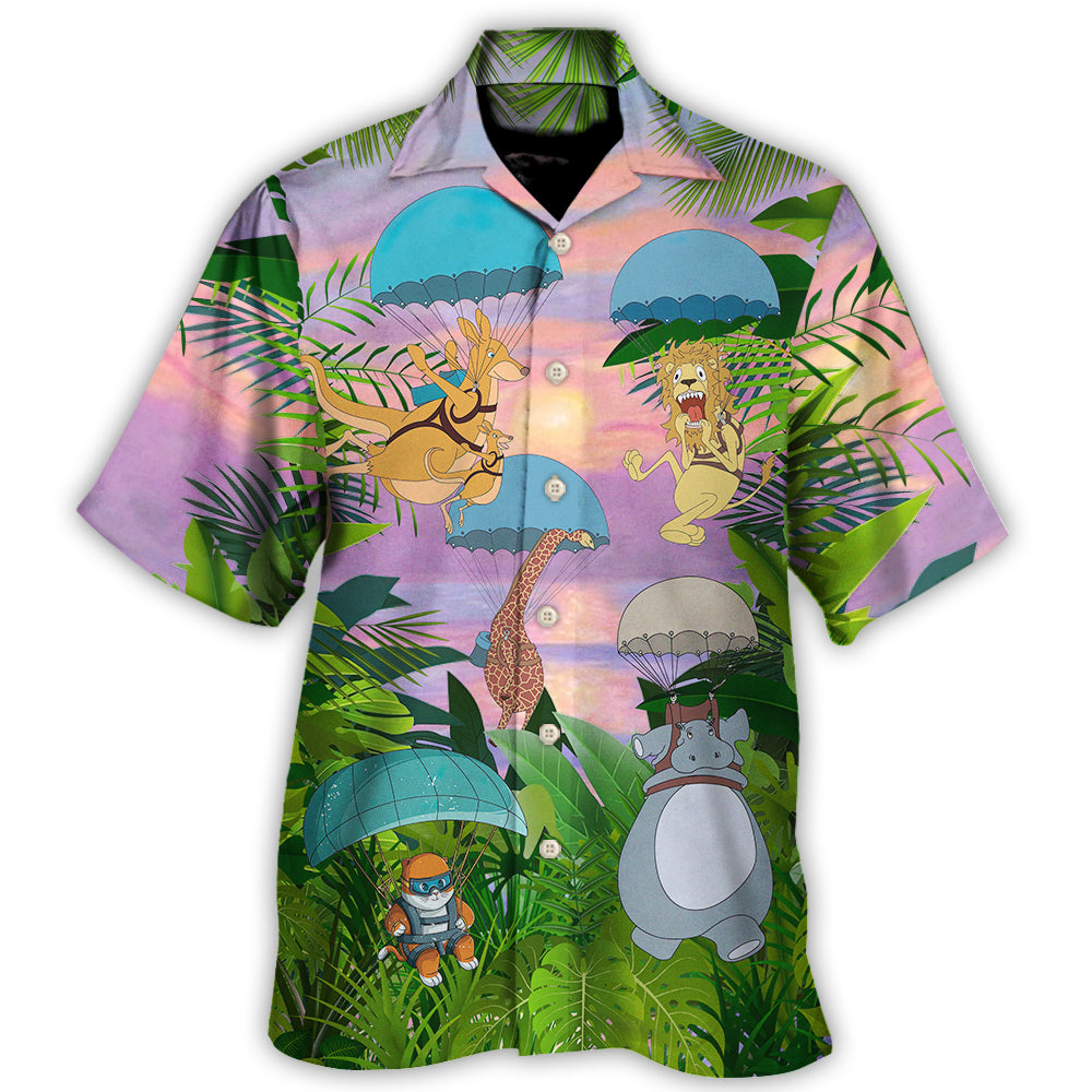 Parasailing Don't Scare Jump Jump Jump - Hawaiian Shirt