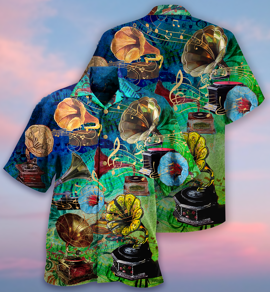 Gramophone Music My Life - Hawaiian Shirt - Reefox