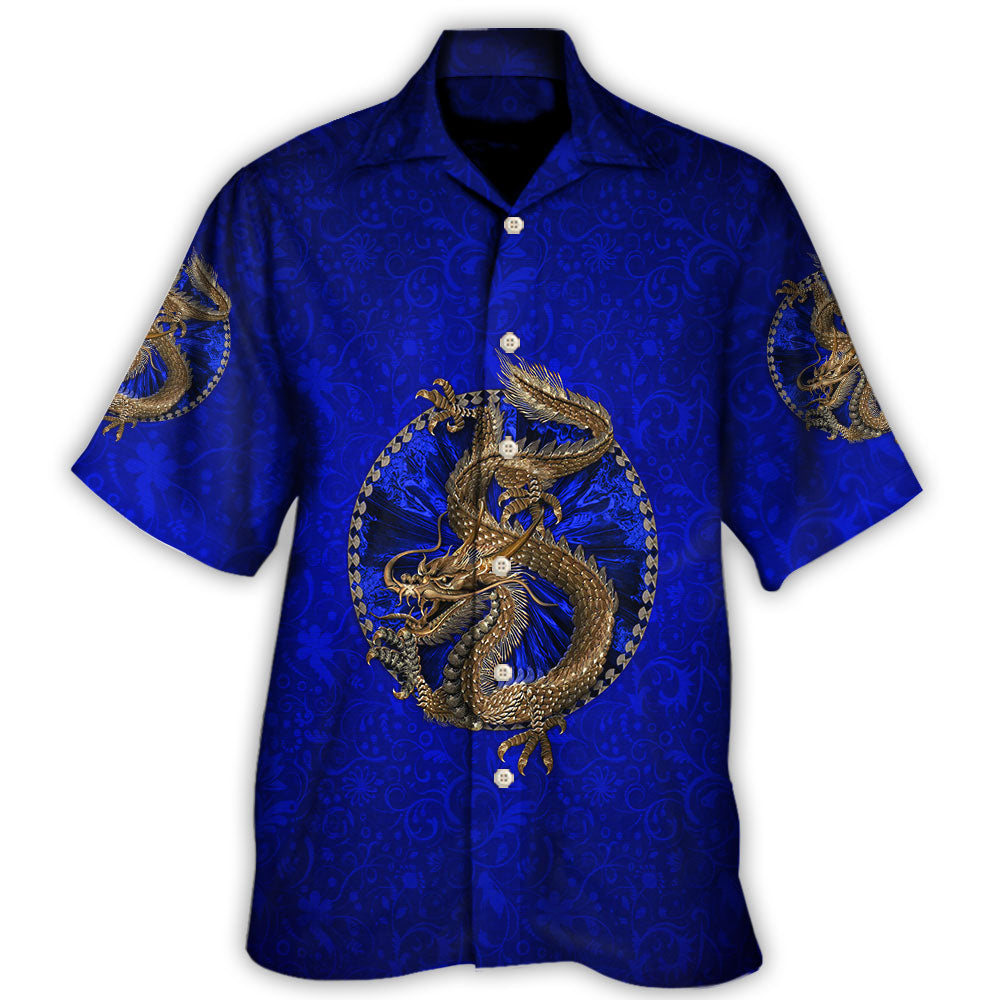 Dragon Navy Color Amazing - Hawaiian Shirt - Reefox