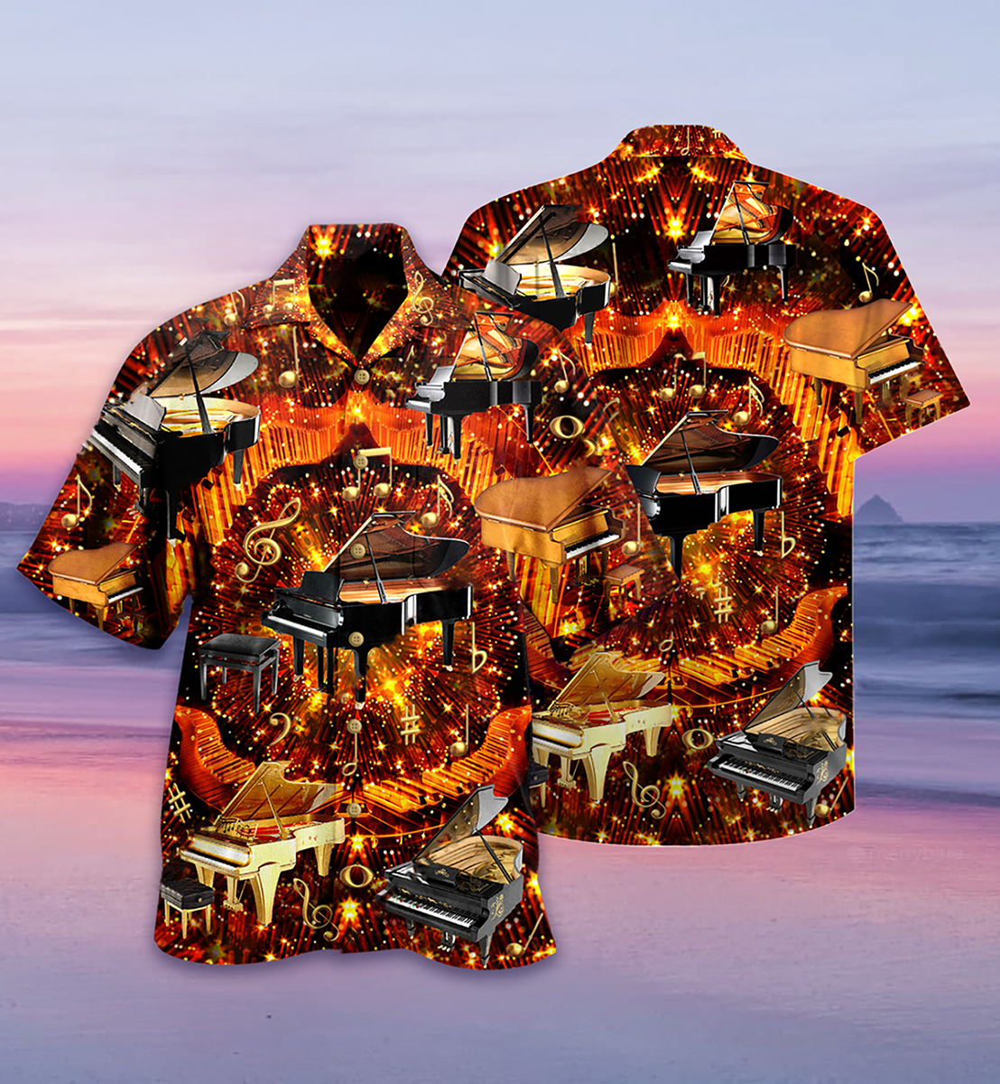 Piano Music Piano Is My Soul - Hawaiian Shirt - Reefox