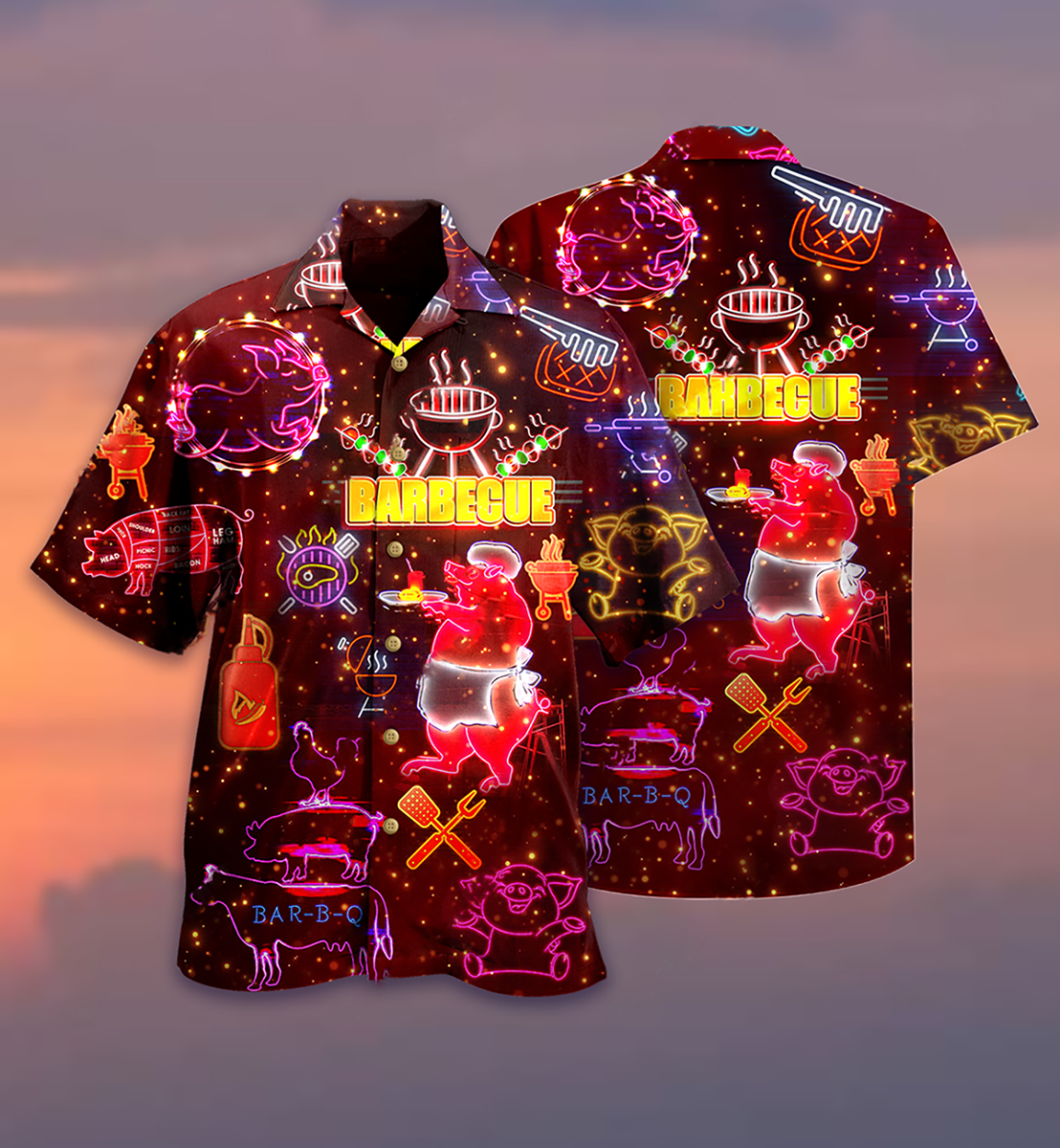 Food Lover Barbeque - Hawaiian Shirt - Reefox