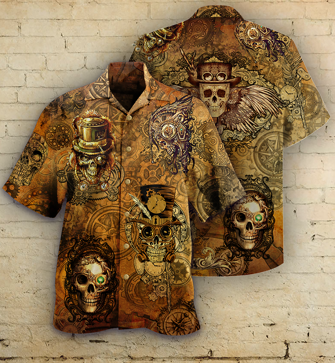 Skull Vintage Cool - Hawaiian Shirt - Reefox