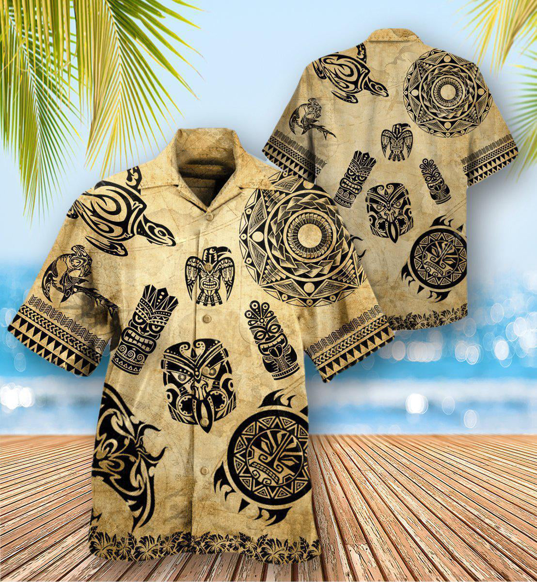 Hawaii Hawaiian Culture Vintage Style - Hawaiian Shirt - Reefox
