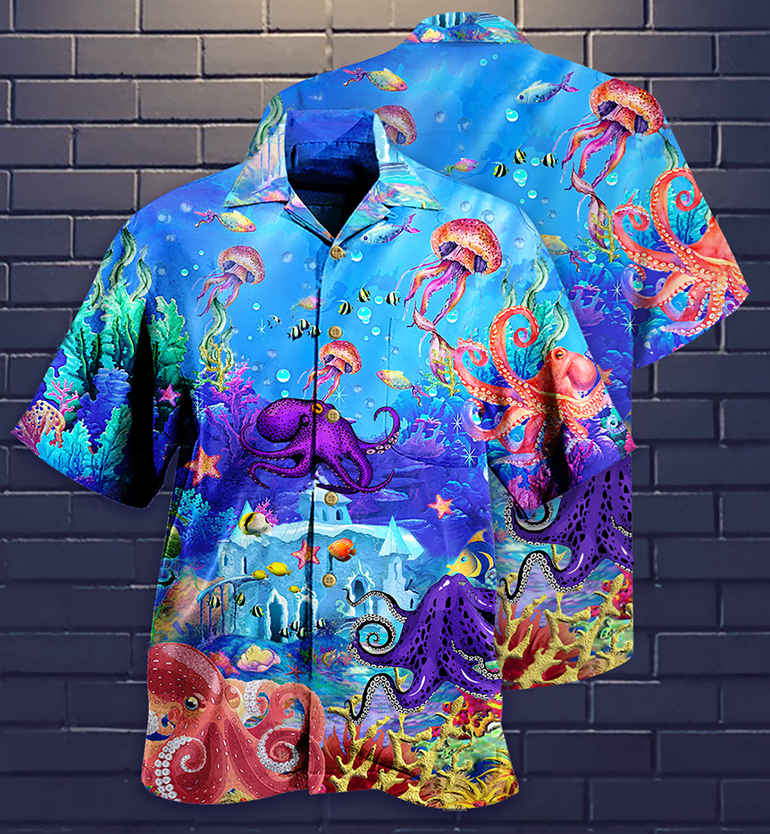 Octopus Love Ocean Forever - Hawaiian Shirt - Reefox