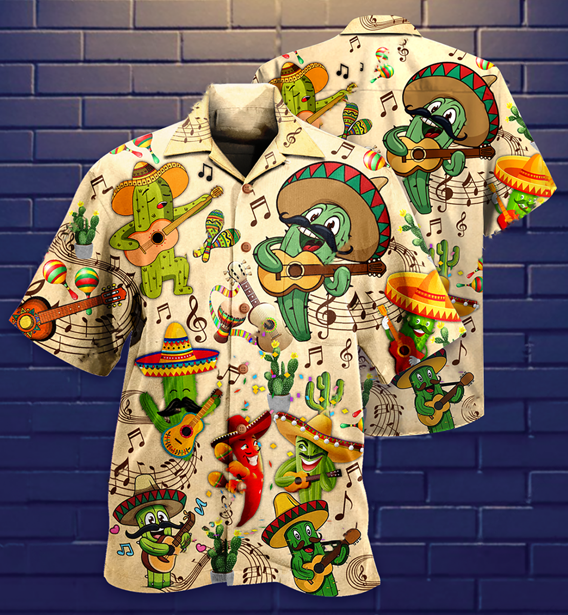 Cactus Love Music Very Much - Hawaiian Shirt - Reefox