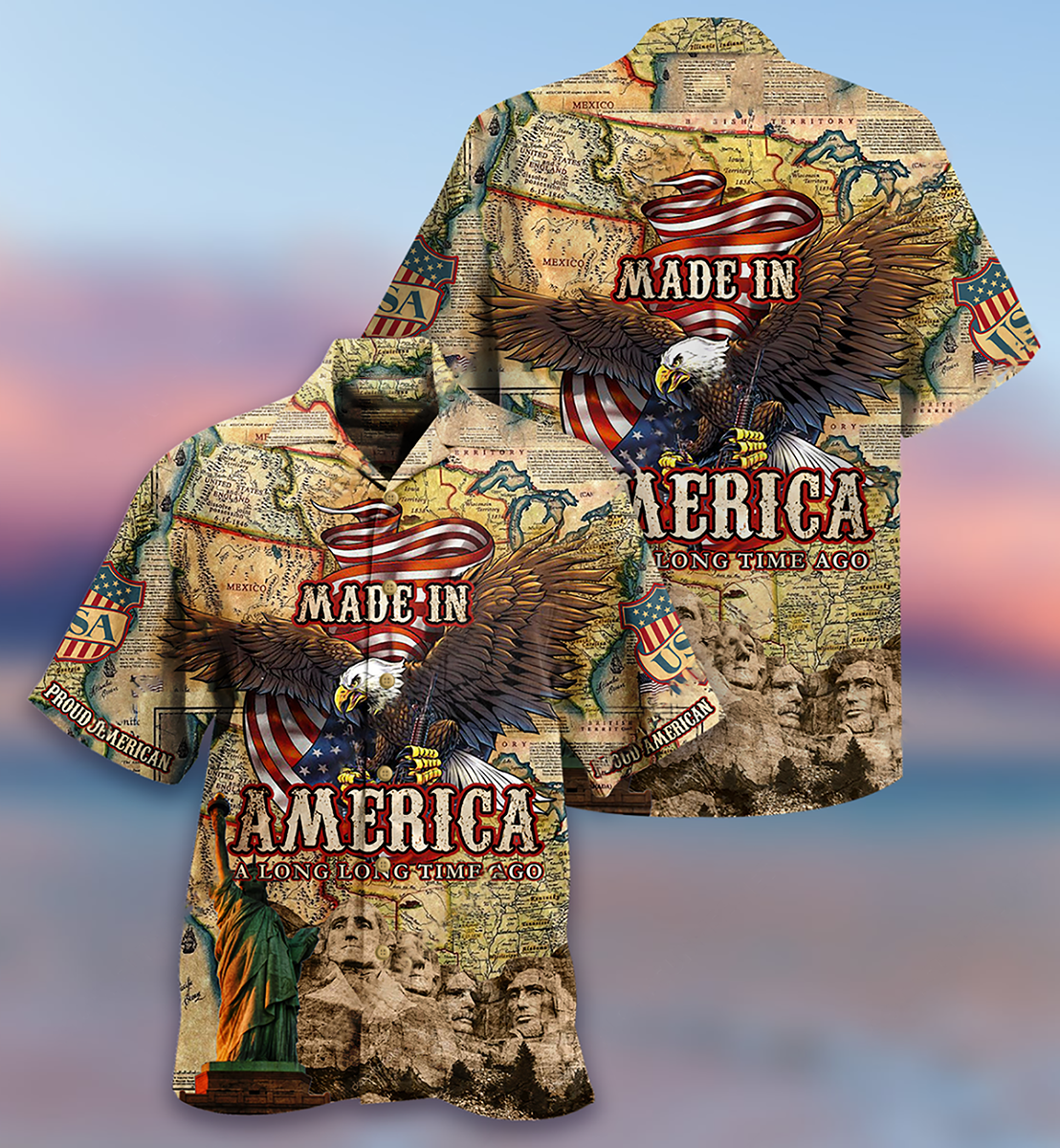 America Made In America Long Time Ago - Hawaiian Shirt - Reefox