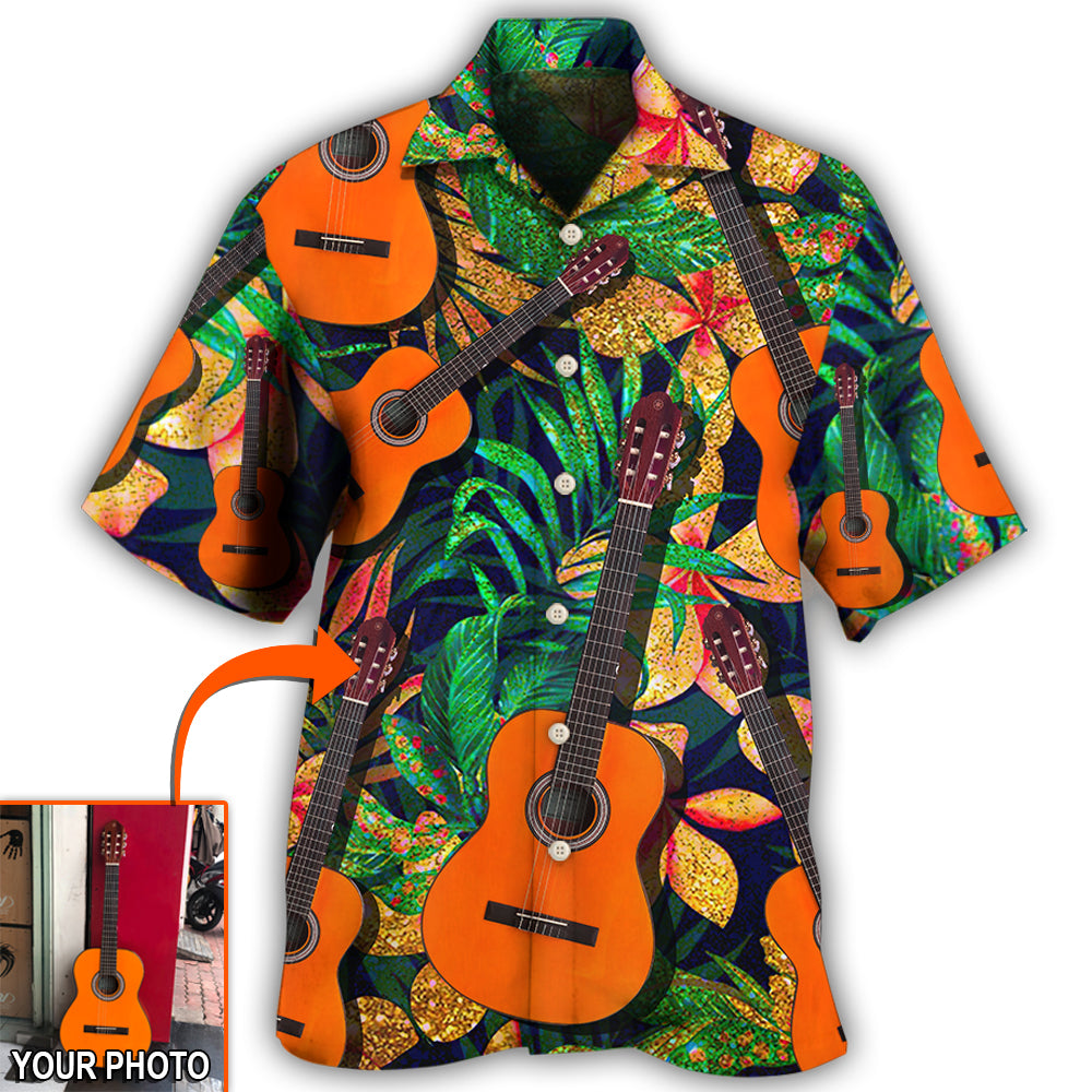 Classic Guitar / Adults / S Guitar Various Style Tropical Custom Photo - Hawaiian Shirt - Reefox