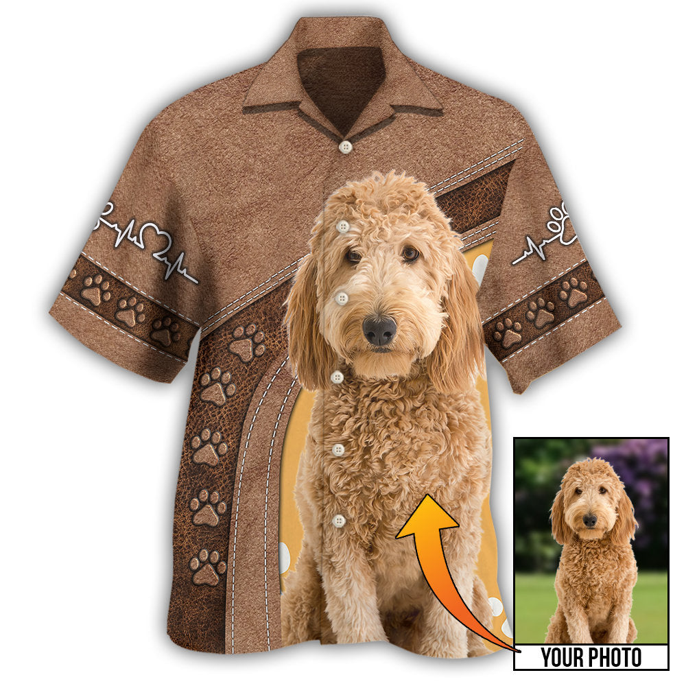 Goldendoodle / Adults / S Dog Paw Various Style Custom Photo Personalized - Hawaiian Shirt - Reefox