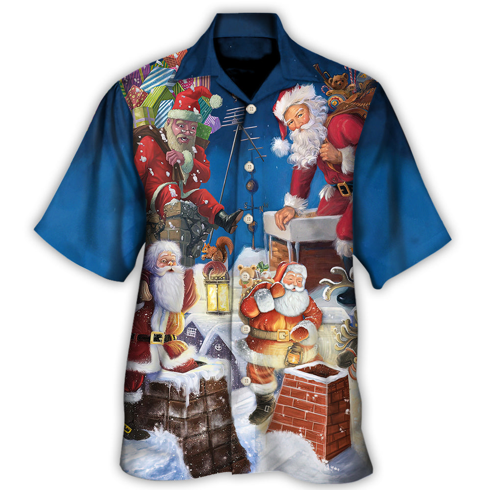 Hawaiian Shirt / Adults / S Christmas Santa The Way I Come - Hawaiian Shirt - Reefox