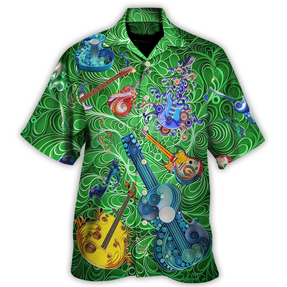 Guitar Love Green - Hawaiian Shirt