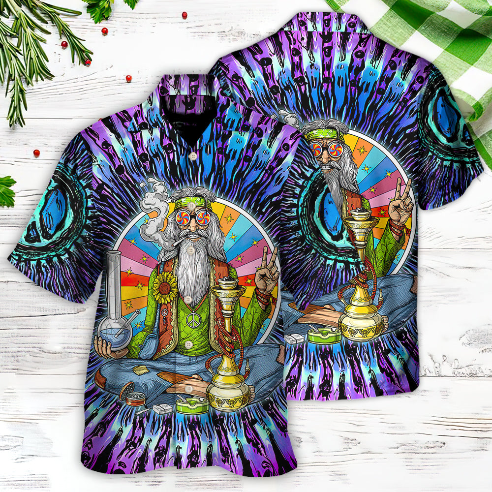 Hippie Stoner Peace Love - Hawaiian Shirt - Reefox