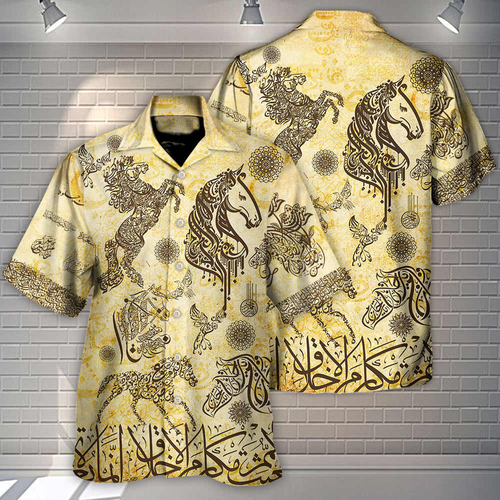 Horse Fantastic Arabian Horses By Arabic - Hawaiian Shirt - Reefox