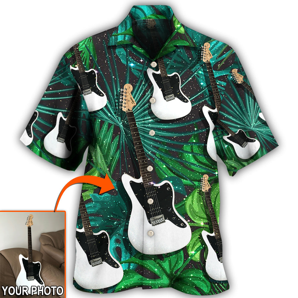 Electric Guitar / Adults / S Guitar Various Style Tropical Custom Photo - Hawaiian Shirt - Reefox