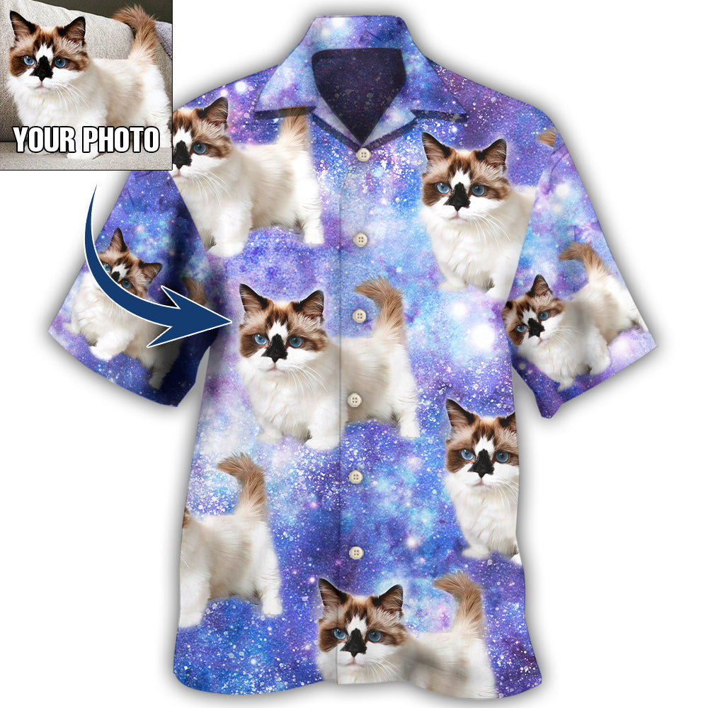 5 / Adults / S Cat Various Style Custom Photo - Hawaiian Shirt - Reefox
