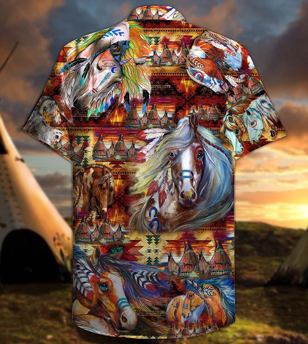 Native Horse Amazing My Soul Cool - Hawaiian Shirt - Reefox