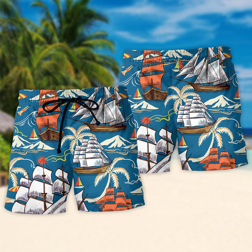 Sailing - Sailing Saved Me From Being A Pornstar Now I'm Just A Sailor - Beach Short Reefox