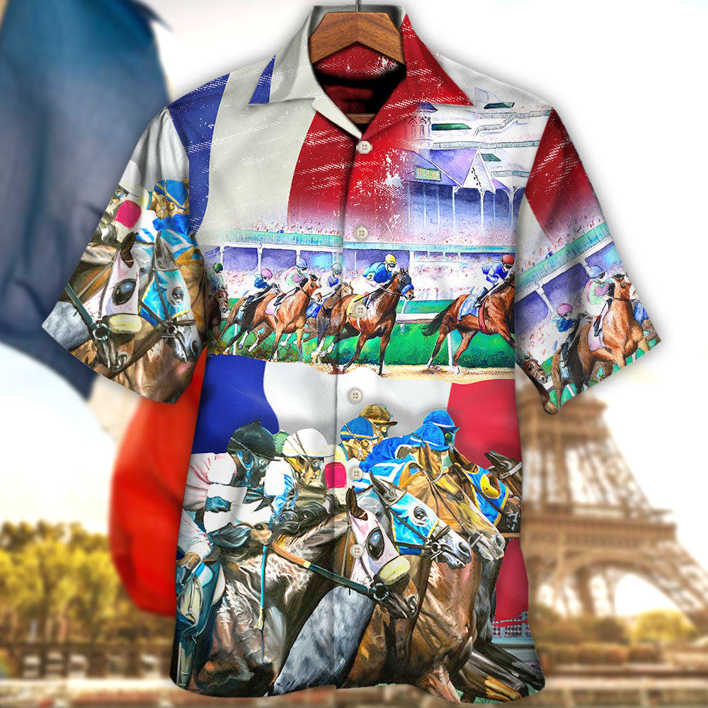 Horse France Horse Racing Amazing Seat Lover - Hawaiian Shirt - Reefox