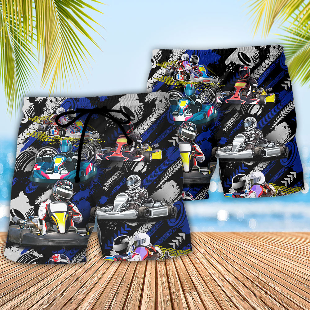 Karting Don't Be Jealous Just Because You Can't Go Karting Like Me - Beach Short Reefox