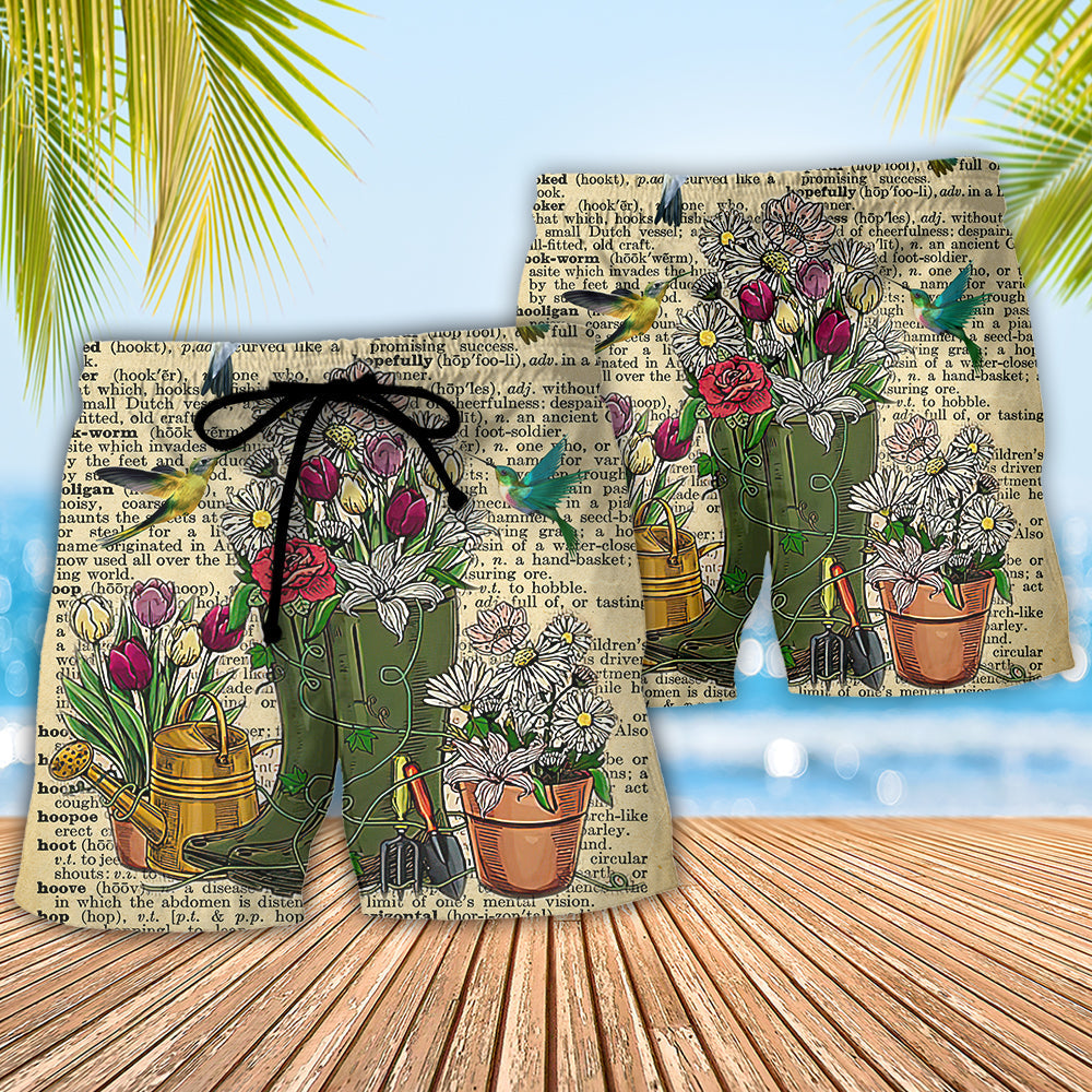 Gardening Into the Garden I Go to Lose My Mind Find My Soul - Beach Short Reefox