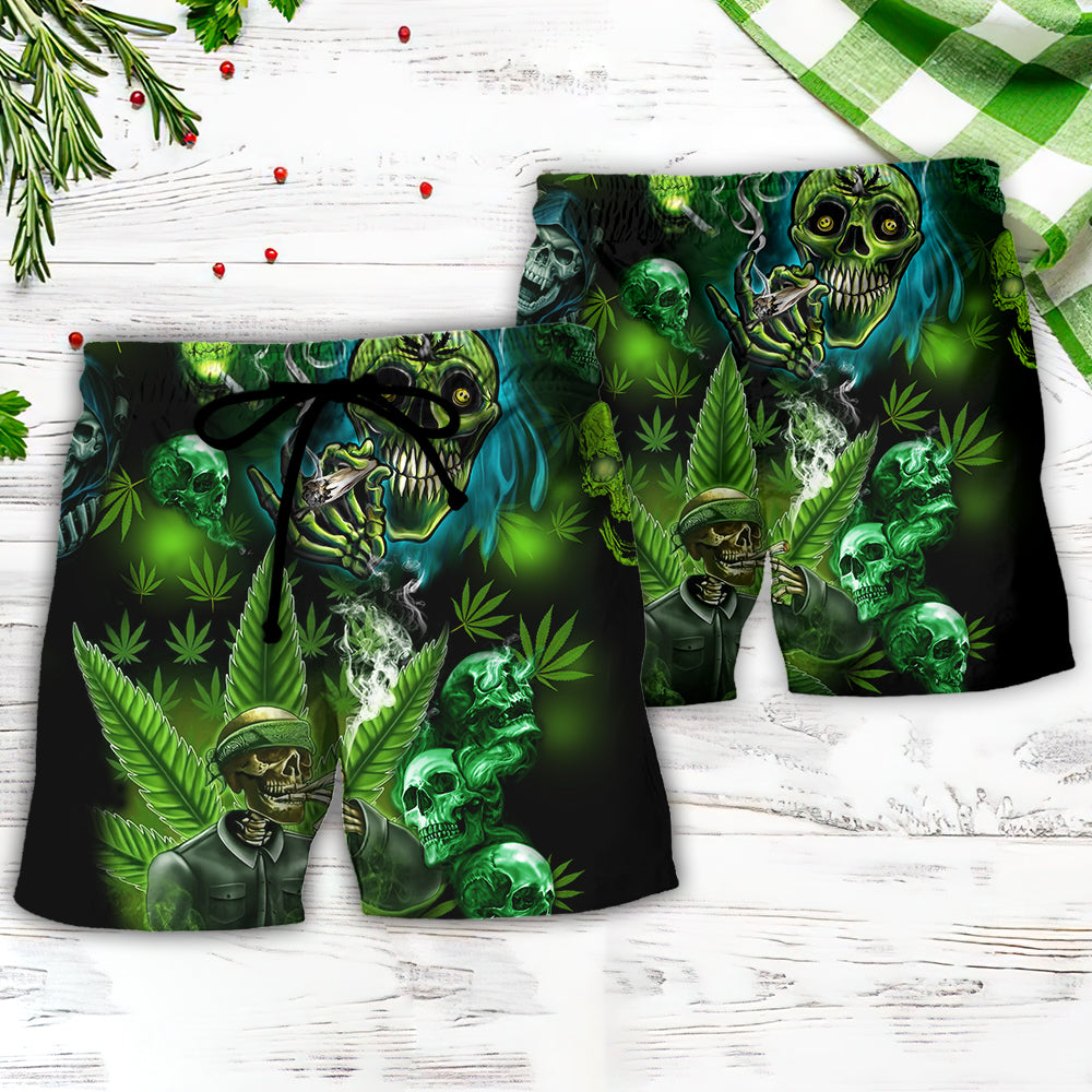 Skull So High Cannabis - Beach Short Reefox - Owls Matrix LTD